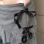 Houndstooth Lux wrap mini skirt Photo 2