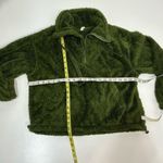 Free People Movement Green Bug Sky High Neck Oversized Quarter Zip Fuzzy XS Photo 1
