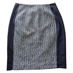 White House | Black Market  Tweed Pencil Skirt Career Officer Blue Ecru Photo 0