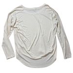 Athleta  cream long sleeve hi low hem tee shirt sz L Photo 5