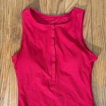 ANDIE Malibu One Piece LT Swimsuit Ribbed Fabric Cherry Red sz S long torso NWT Photo 2