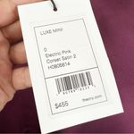 Theory NEW Luxe Mini Corset Satin Dress Womens 0 Plum 3/4 Sleeves Photo 5