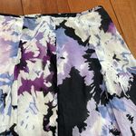 Tahari  women’s purple flower cotton skirt size 12 Photo 1
