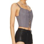 NWT OW Collection Xen Corset Top in Dark Grey Sz XS $145 Gray Photo 1