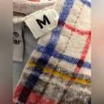 Vintage US Boys Women’s Plaid Sleeve Denim Hoodie Blue Size M Photo 7