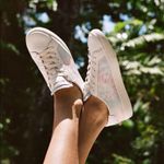 Soludos New Anthropologie  Tie‎ Dye Classic Leather Sneakers Women's Size 7 Ibiza Photo 1