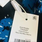 NWT Derek Lam 10 Crosby Blue Floral Sleeveless Midi faux wrap belted Dress Size 6 Photo 7