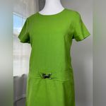 Vintage ‘80s Sylvia White Lime Green Short Sleeve Mini Dress Size XXS Photo 2