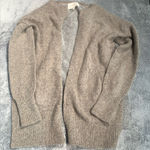 Brochu Walker  Gray and Tan Knit wool cardigan  Sweater Photo 0