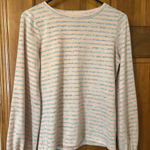 a.n.a Pink and Grey Striped Cozy Long sleeve Photo 0