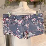 Vanilla Star Jeans Denim Jean Shorts Vanilla Star Womens 9 Floral Stretchy Photo 1