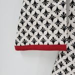 Soch Womens Dress M Black White Allover Print Round Neck 3/4 Sleeve Shift Tunic Size M Photo 9