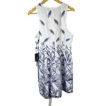 Adrianna Papell  Leaf Embroidered Sheath Mini Dress Size 16 Photo 4