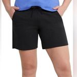 Hanes Women's Jersey Pocket Drawstring Short 7" Inseam Black (176) Photo 0