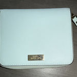 Kate Spade Mint Aqua Green Bifold Wallet Zip Around Gold Hardware Photo 0