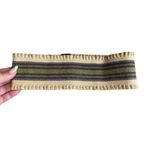 Scanlan & Theodore Waist Belt Woven Hemp Canvas Beige‎ Tan Earthy Snap Closure Photo 4