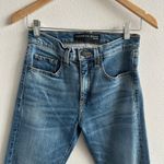 Veronica Beard  Ines 10.75 Girlfriend Jeans in Pipeline Frayed Hem Cropped 26 Photo 2