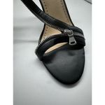 Adrienne Vittadini Gabriella Zip Sandals Black High Heels Women’s Size 10 Photo 3