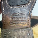 Bed Stu  Women 7.5 Tanned Leather Dipper Ankle Boot Bootie Fringe Buckle Harness Photo 7