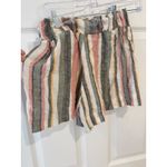 Indigo Rein  Striped‎ Shorts High Waist Casual Summer Beach Shorts Size S Photo 4