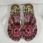 Vera Bradley  Medium 7-8 Resort Medallion Flip Flops Sandals Cushion Multicolored Photo 1