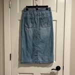 Wrangler  Denim Button Front Midi Skirt Size 2 (Runs Large Fits More 4-6) Photo 5