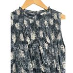 Joie  Dress Womens L Thelen Baltic Swing Trapeze Chiffon High Neck Lined Blue Photo 3