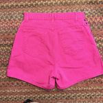 VTG DENIM REPUBLIC HOT PINK HIGH RISE MOM SHORTS Size M Photo 4