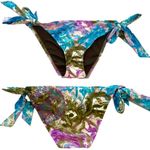 Lucky Brand  Swirl Print Peace Embroidered Bikini Bottoms Photo 8
