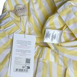 Sézane  Nicolo Cotton Poplin Shorts, Yellow Stripes, FR46/US14 Photo 8
