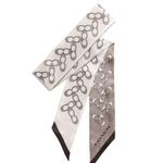 Coach NWT  Signature Silk Skinny Scarf Grey Birch Photo 0
