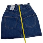 Pull & Bear  | NWT | Small | Denim Blue Jeans Wide Elastic Waist Miniskirt Photo 4