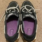 Sperry Womens  Top-Sider Intrepid‎ Black Silver Boat Shoes Size 7.5 Photo 2