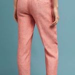Anthropologie 100% Linen Tapered Salmon Pants Size Small Photo 1