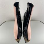 Cape Robbin Pink Black Patent Faux Leather Two Tone Stiletto Heel Ankle Booties Photo 7
