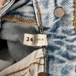 PacSun  Mom Jean Womens 24 Light Wash Distressed Mid Rise Y2K Grunge Skater 24x27 Photo 3