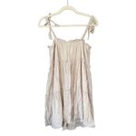 Trixxi D2  Boho‎ Cream Tiered Mini Babydoll Dress Size Small Photo 1