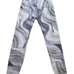 Athleta  Gray Swim Leggings with Dynamic Swirl Pattern Photo 1