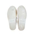 Tory Burch Carter Slip On Sneaker Womens 8M Reversible Sequin Calf Leather White Photo 5