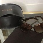 Gucci brown sparkle sun glasses Photo 0