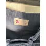 SO  Corduroy Mom Shorts High Waist Belted Pockets Blue Size S Photo 2