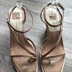 Dolce Vita Women's Beige Strappy Sandals Tan Leather Wedges Casual Size 10 Photo 0