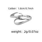 Boutique NEW Chunky Yellow Gold Plated Sterling Silver Open Wrap‎ Band Ring, Adjustable Photo 15