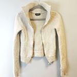 Isabel Marant Knit Amina Mohair-Blend Zip-Up Sweater in Cream/Gray XS(?) *FLAW* Photo 5
