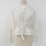 Marea 100% cotton Victorian blouse in off Photo 1