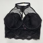 Victoria's Secret  Black Very Sexy High Neck Corset Bra Top Size S-DD NWT Photo 1