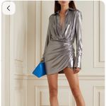 GAUGE81 Naha Metallic Mini dress Silver Size XS Photo 1