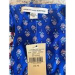 American Eagle XS Blue Red Patchwork Print Mini Dress NWT Boho Festival Rodeo Photo 4