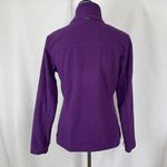 Columbia  Fleece Jacket Full Zip Pockets Purple Activewear Coat Womens Medium‎ Photo 3