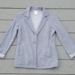 matty m  Single Button 3/4 Rolled Sleeve Knit Blazer Photo 10